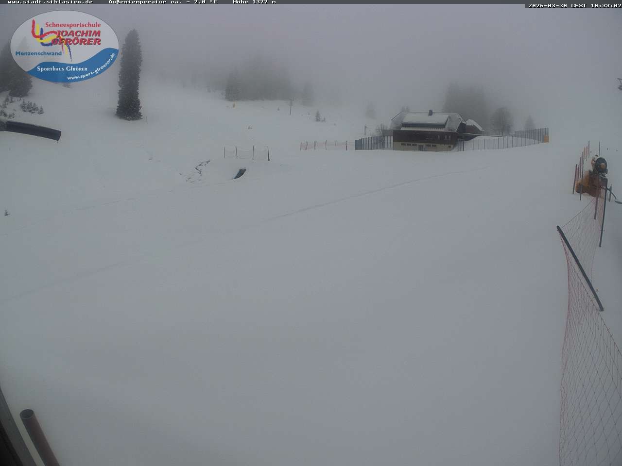 Archiv Foto Webcam Menzenschwander Hütte, Schwarzwald