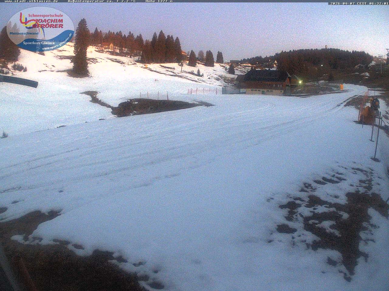 Archived image Webcam Mountain hut Menzenschwand