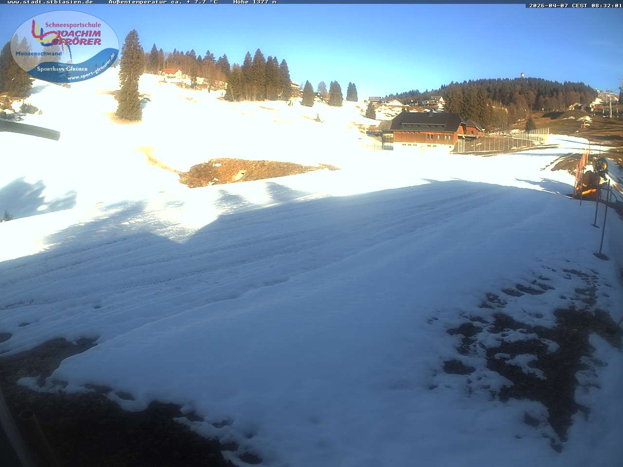 Archived image Webcam Mountain hut Menzenschwand