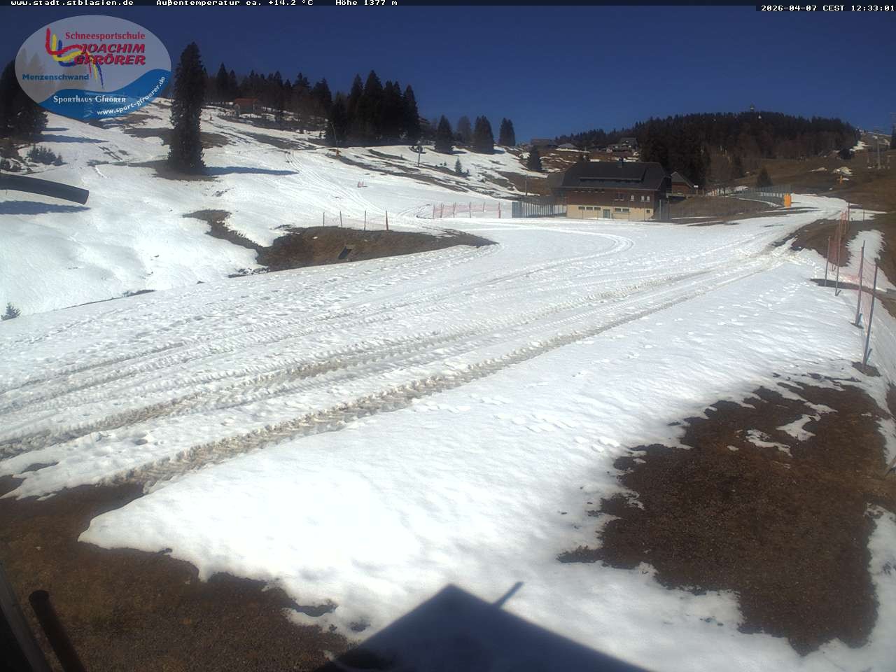 Archived image Webcam Mountain hut Menzenschwand