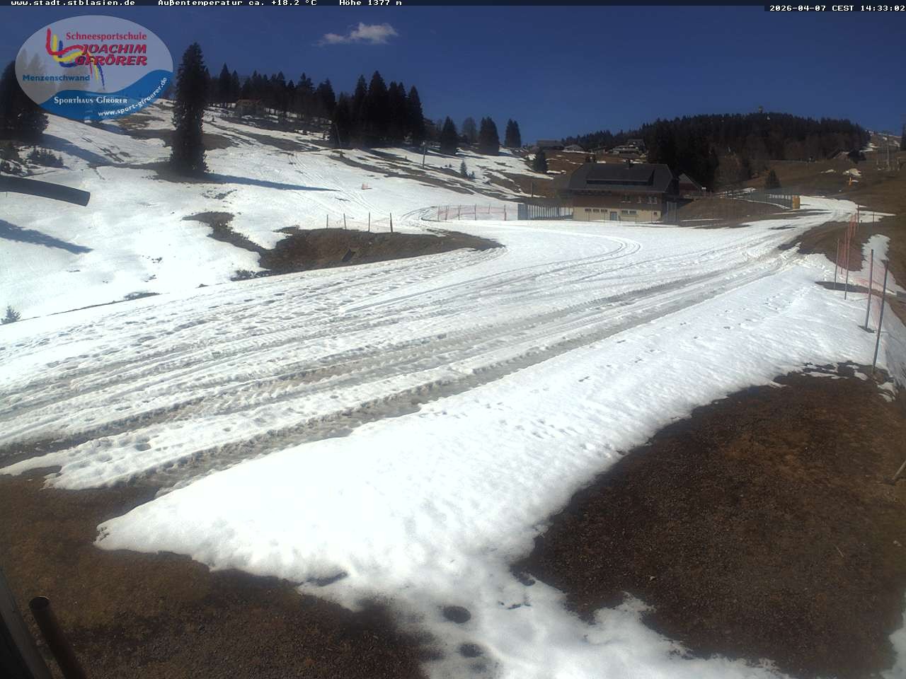 Archived image Webcam Mountain hut Menzenschwand