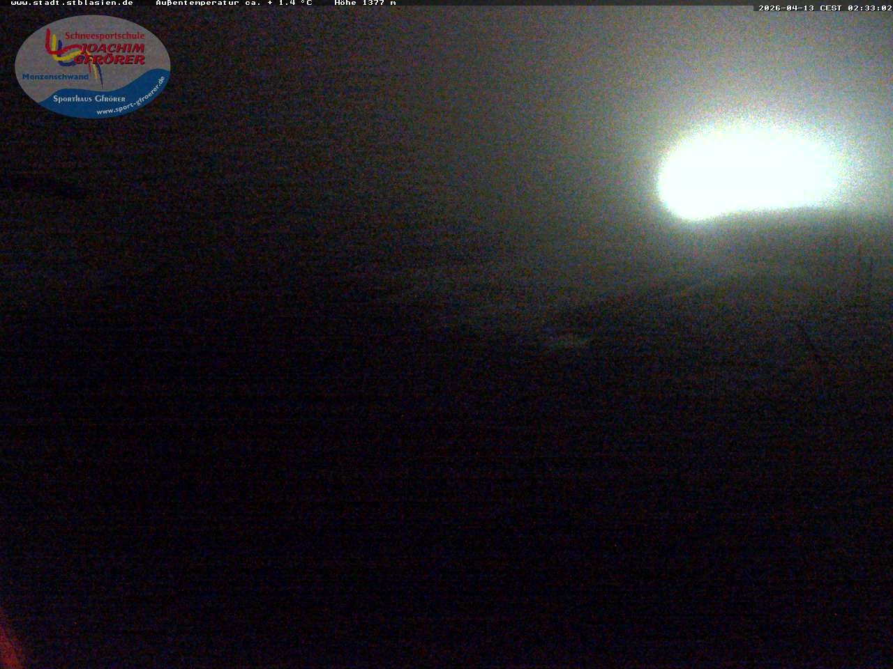 Archived image Webcam Mountain hut Menzenschwand