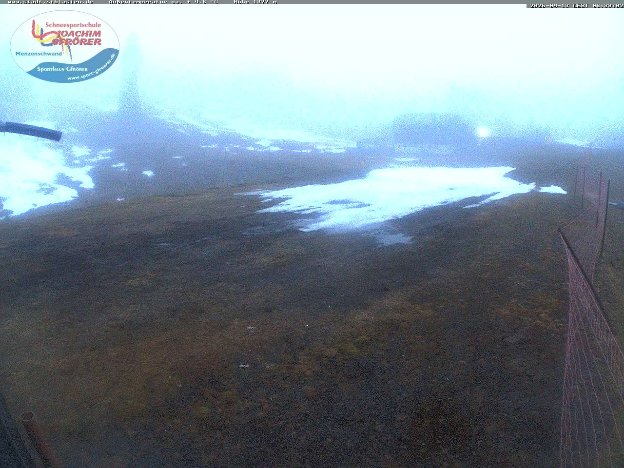 Archived image Webcam Mountain hut Menzenschwand