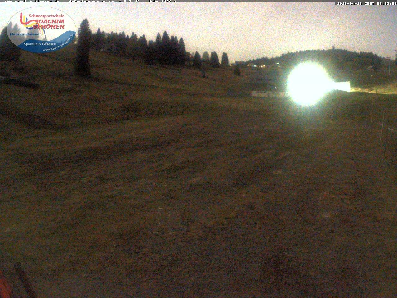 Archiv Foto Webcam Menzenschwander Hütte, Schwarzwald