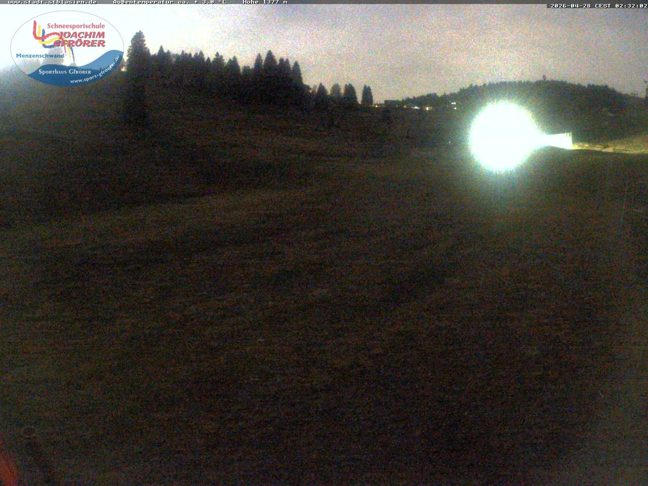 Archiv Foto Webcam Menzenschwander Hütte, Schwarzwald