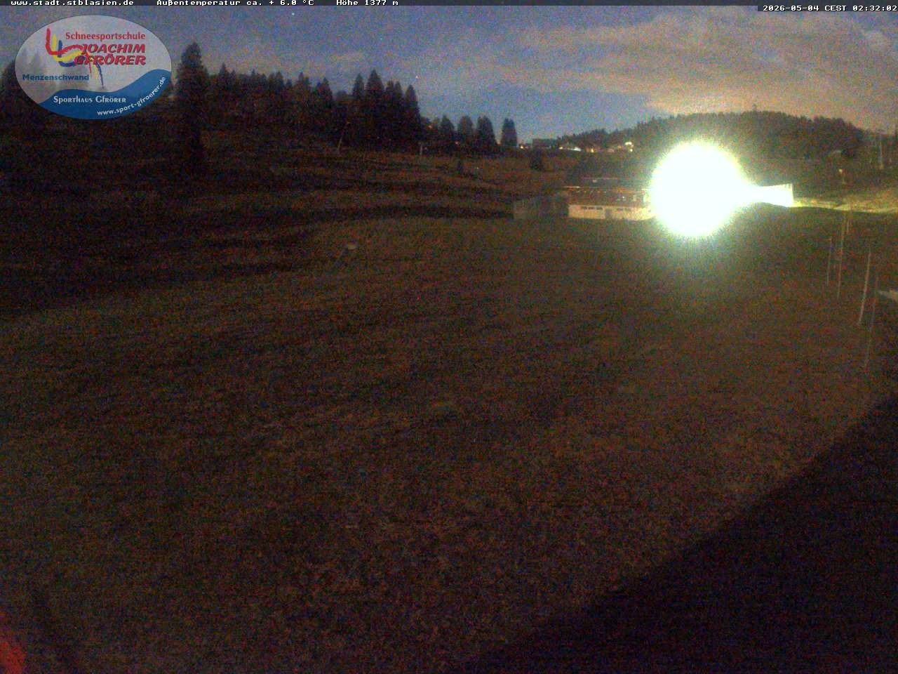 Archived image Webcam Mountain hut Menzenschwand