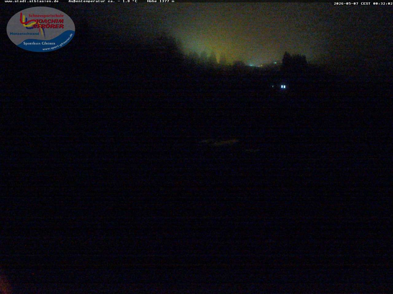 Archived image Webcam Mountain hut Menzenschwand