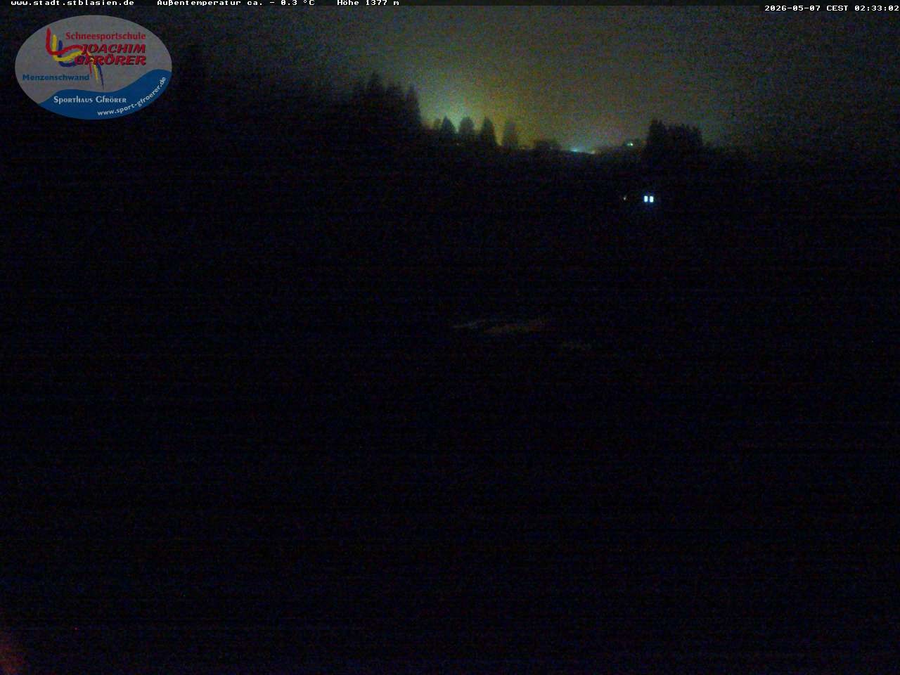 Archived image Webcam Mountain hut Menzenschwand