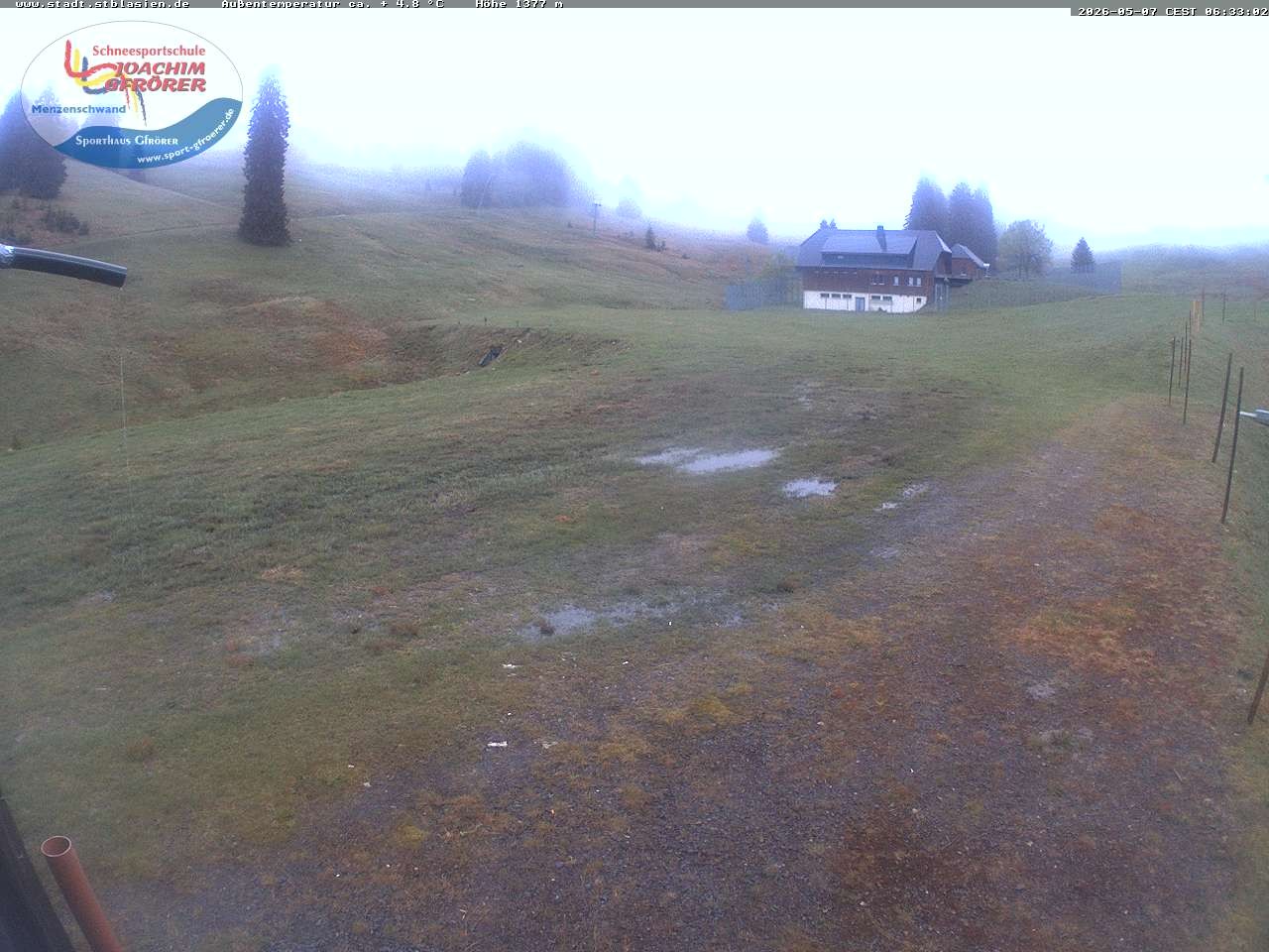 Archived image Webcam Mountain hut Menzenschwand
