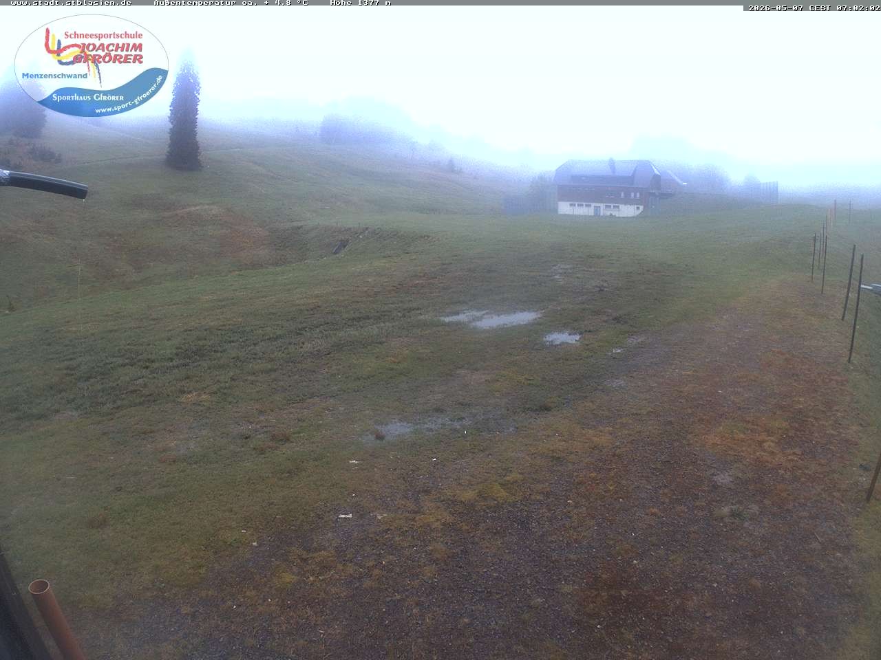 Archived image Webcam Mountain hut Menzenschwand