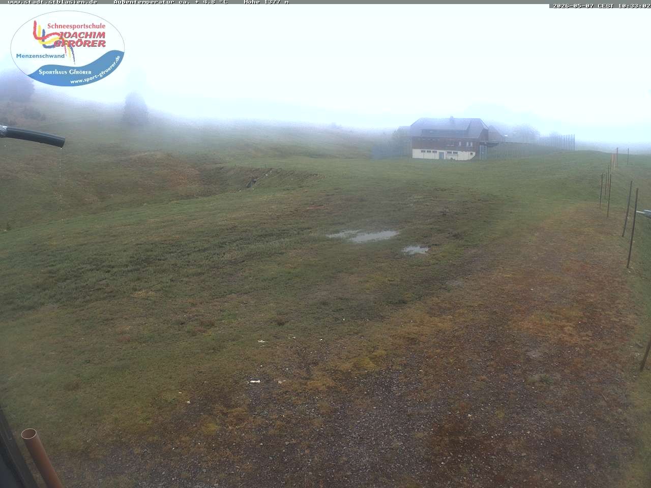 Archived image Webcam Mountain hut Menzenschwand