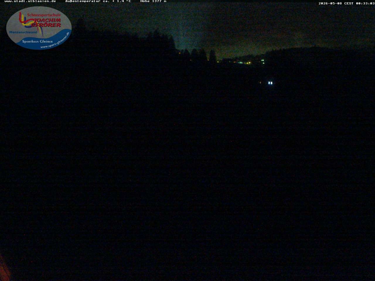 Archiv Foto Webcam Menzenschwander Hütte, Schwarzwald