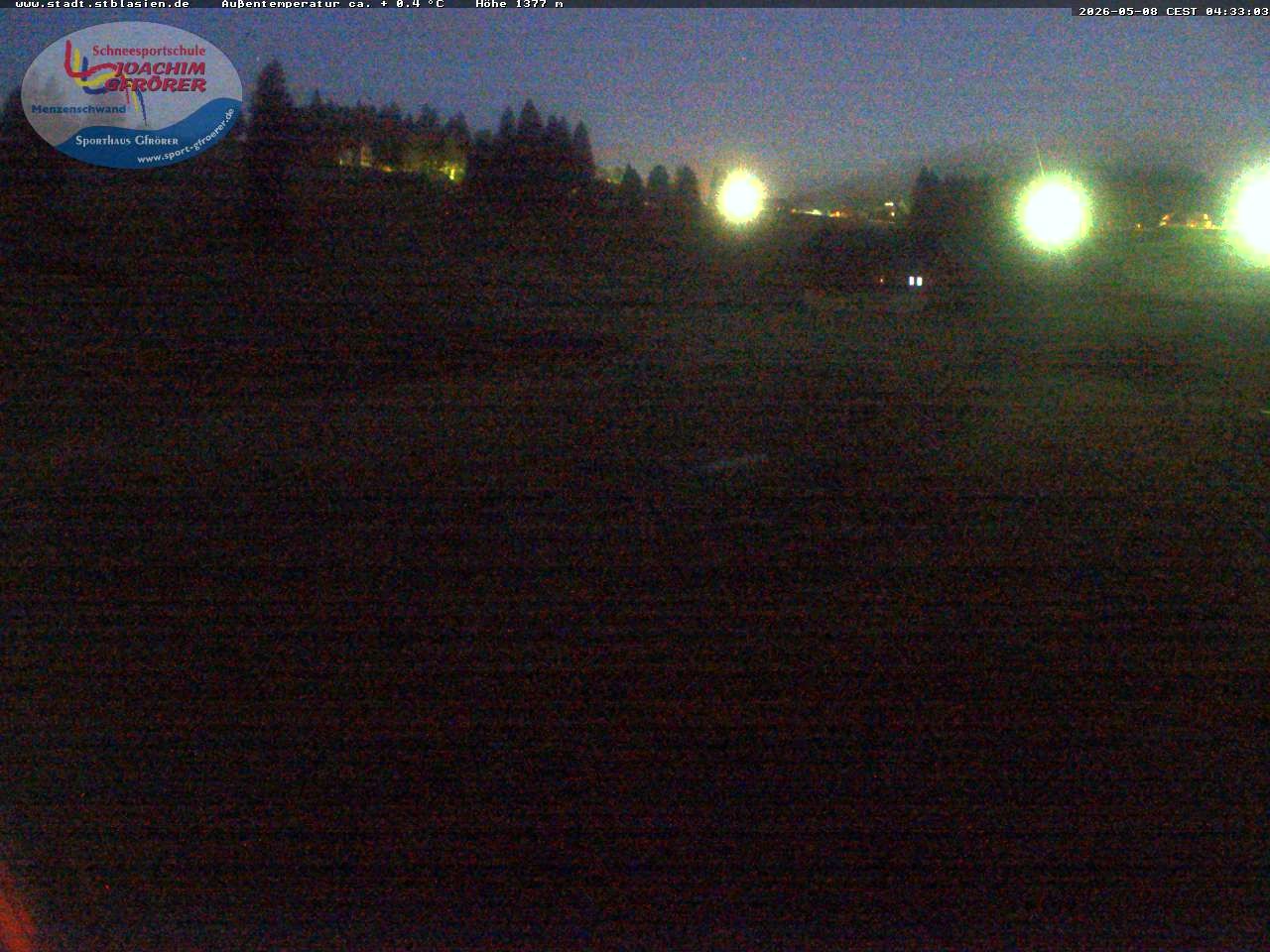 Archiv Foto Webcam Menzenschwander Hütte, Schwarzwald