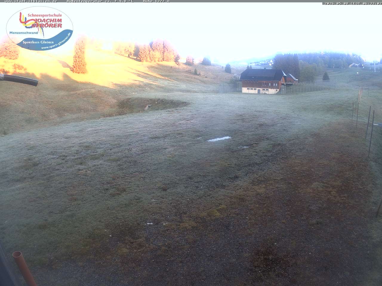 Archiv Foto Webcam Menzenschwander Hütte, Schwarzwald