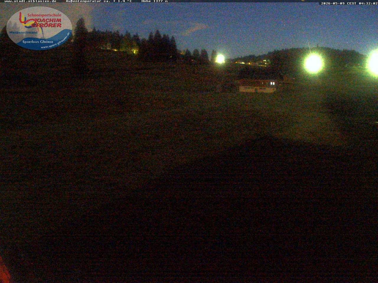 Archiv Foto Webcam Menzenschwander Hütte, Schwarzwald