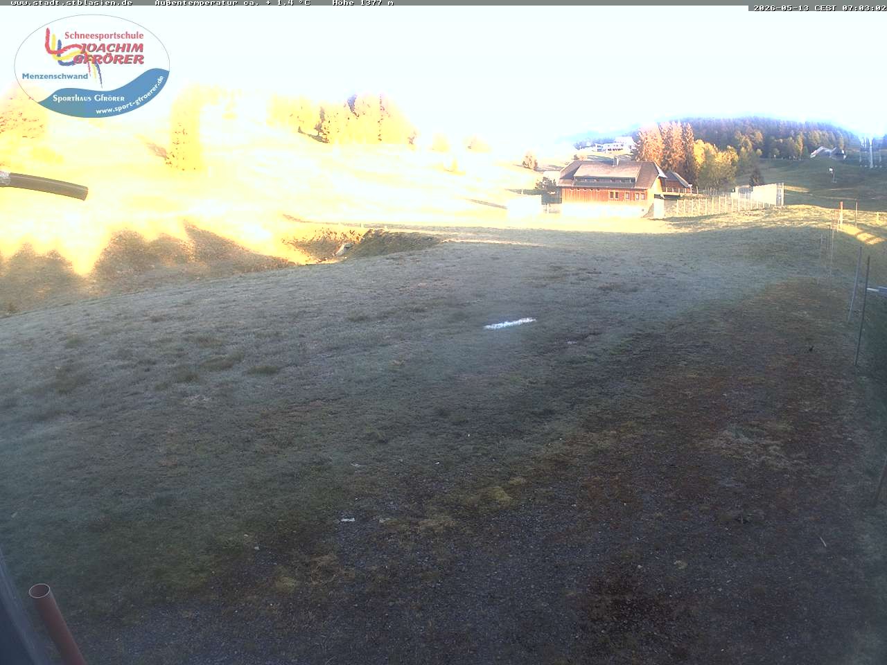 Archived image Webcam Mountain hut Menzenschwand
