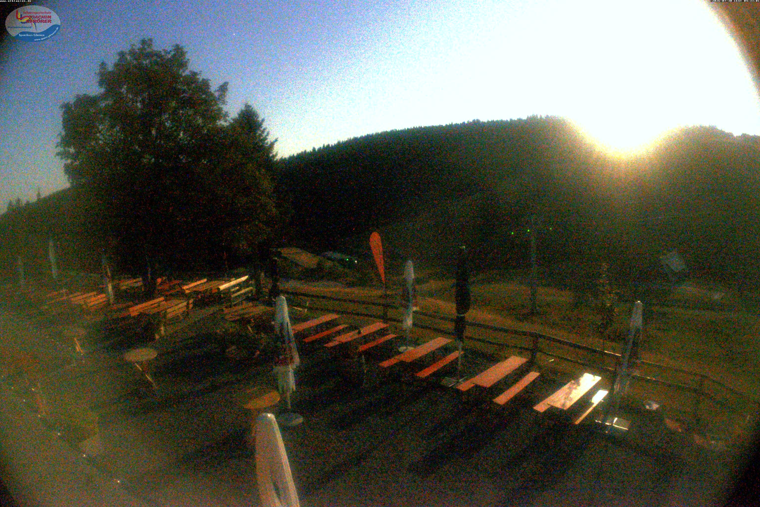 Archiv Foto Webcam Menzenschwander Hütte, Schwarzwald