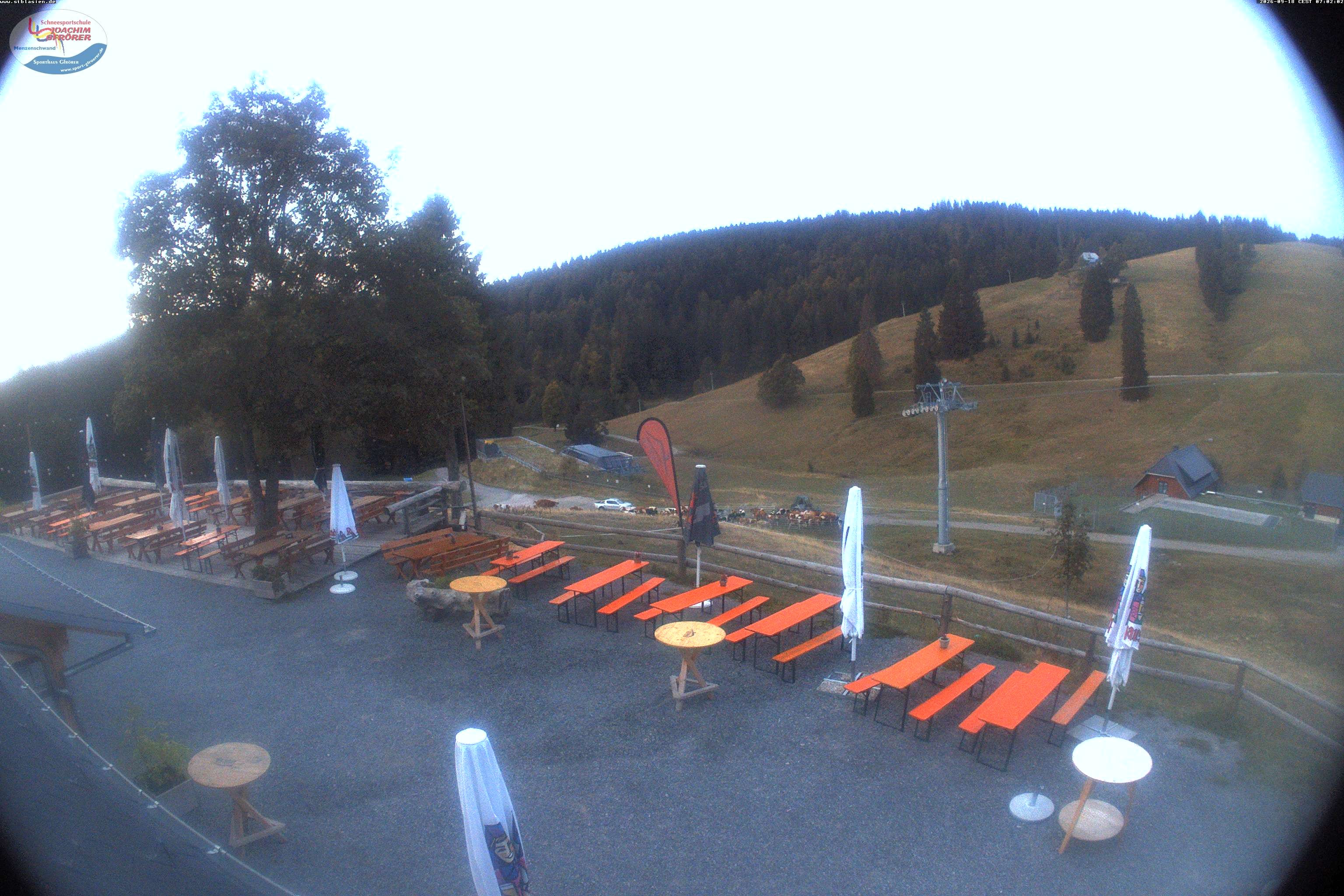 Archiv Foto Webcam Menzenschwander Hütte, Schwarzwald