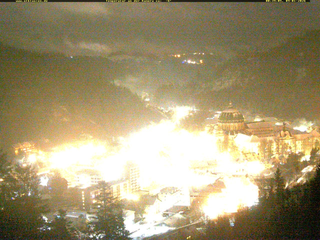 Archived image Webcam Black Forest: St. Blasien