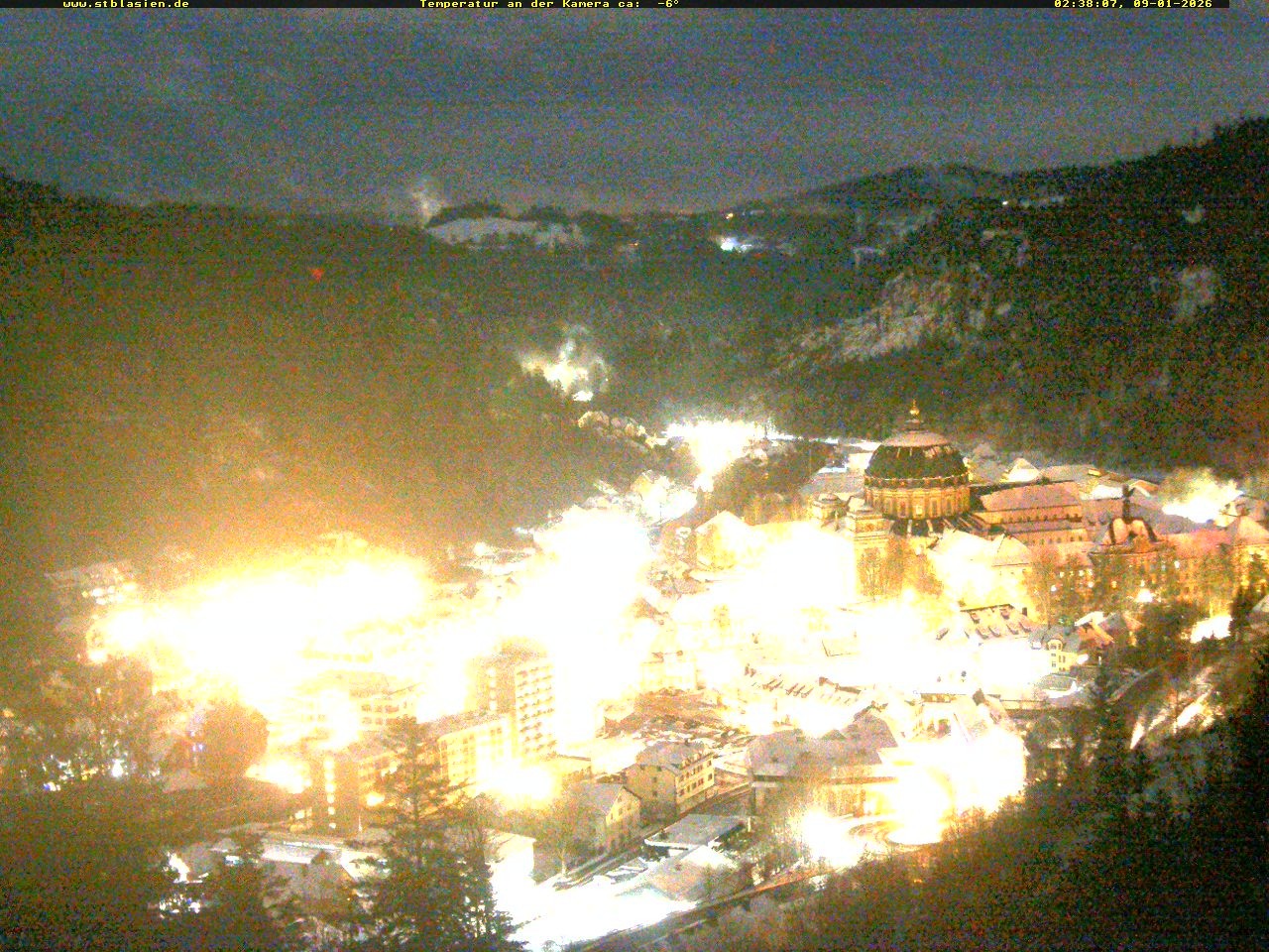Archived image Webcam Black Forest: St. Blasien