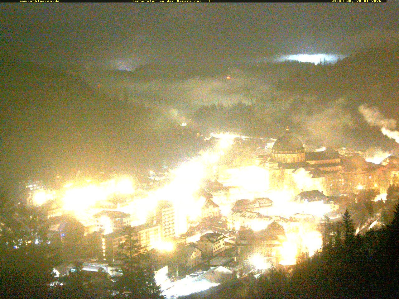 Archived image Webcam Black Forest: St. Blasien