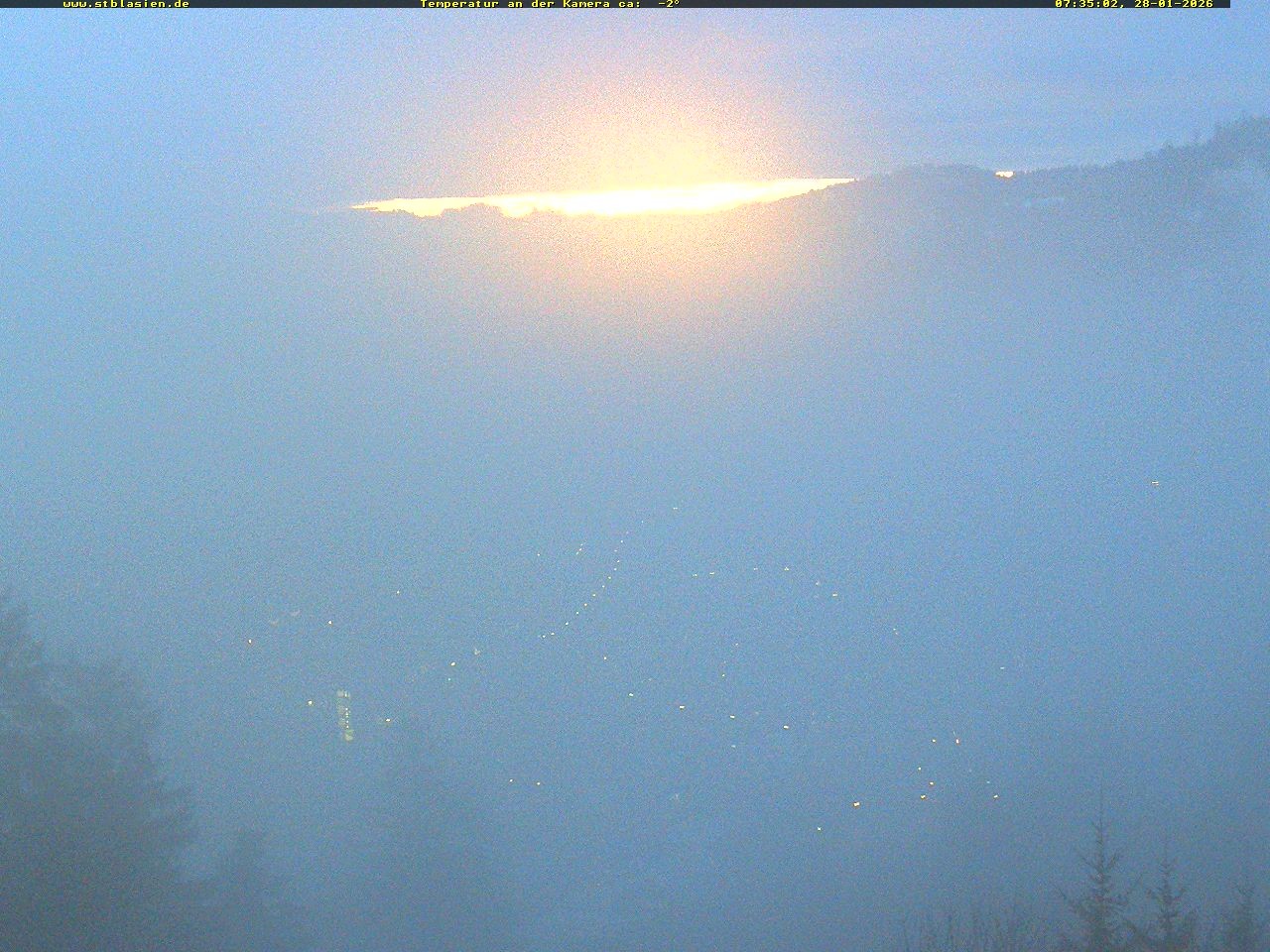 Archived image Webcam Black Forest: St. Blasien