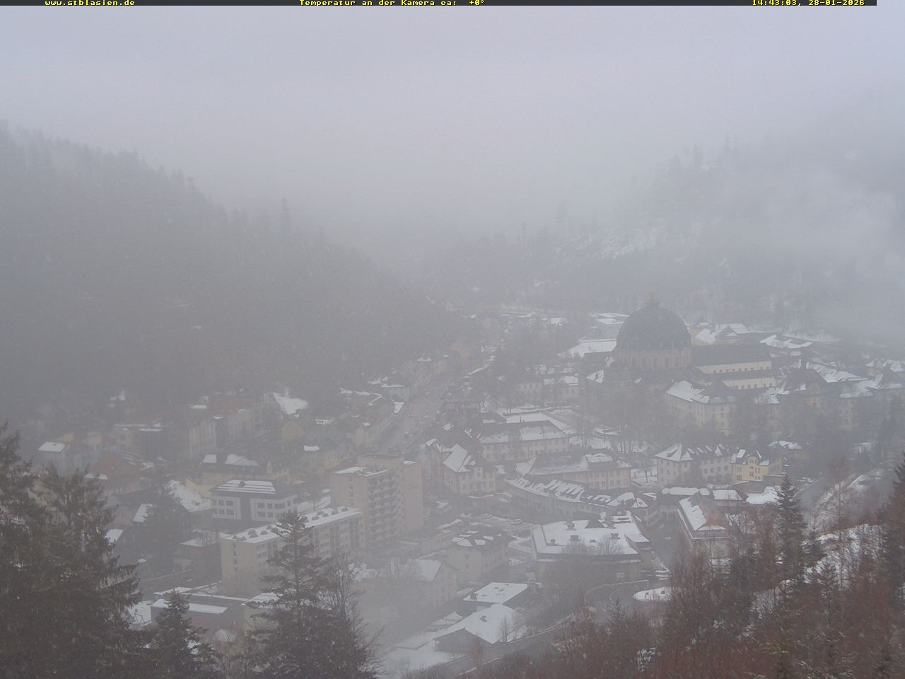 Archived image Webcam Black Forest: St. Blasien