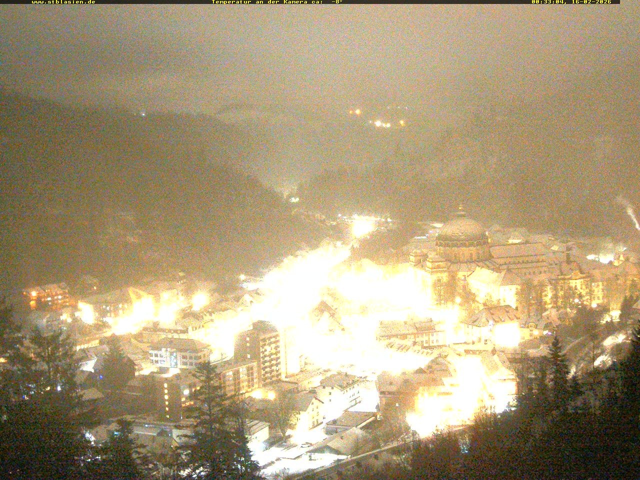 Archived image Webcam Black Forest: St. Blasien