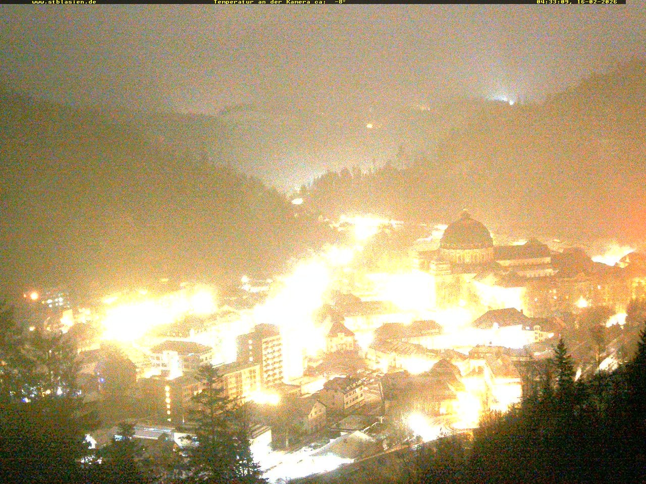 Archived image Webcam Black Forest: St. Blasien