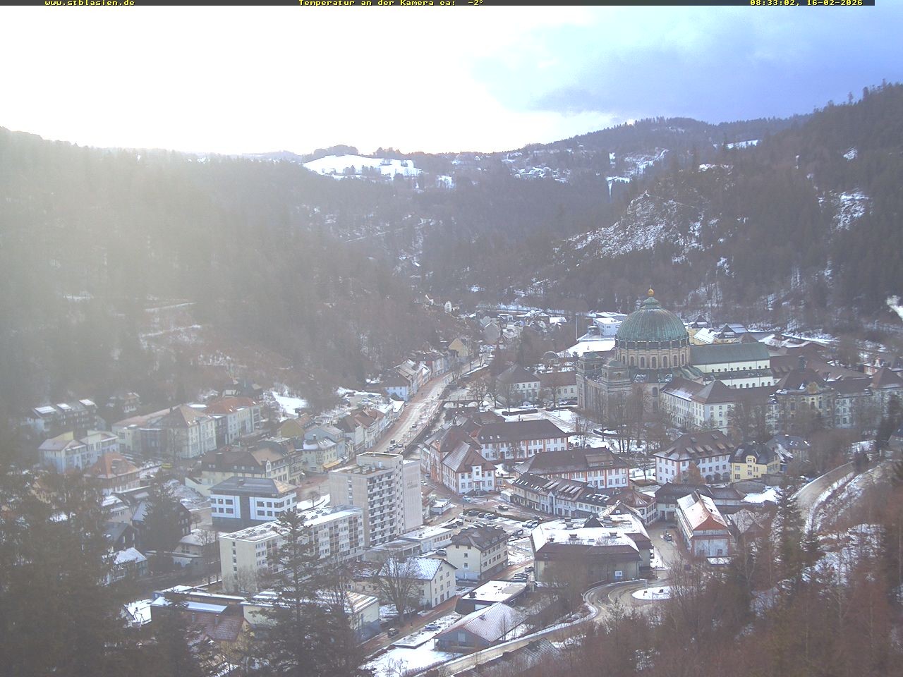 Archived image Webcam Black Forest: St. Blasien