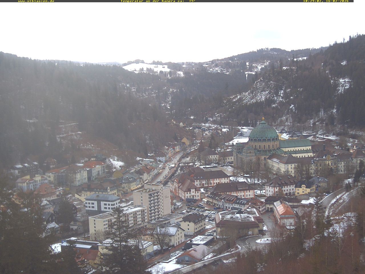 Archived image Webcam Black Forest: St. Blasien