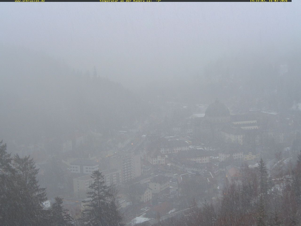 Archived image Webcam Black Forest: St. Blasien