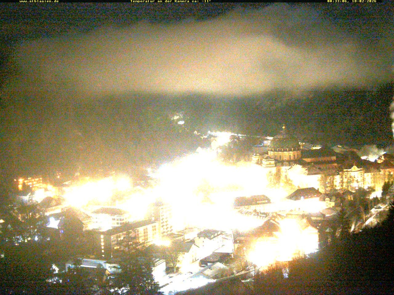 Archived image Webcam Black Forest: St. Blasien