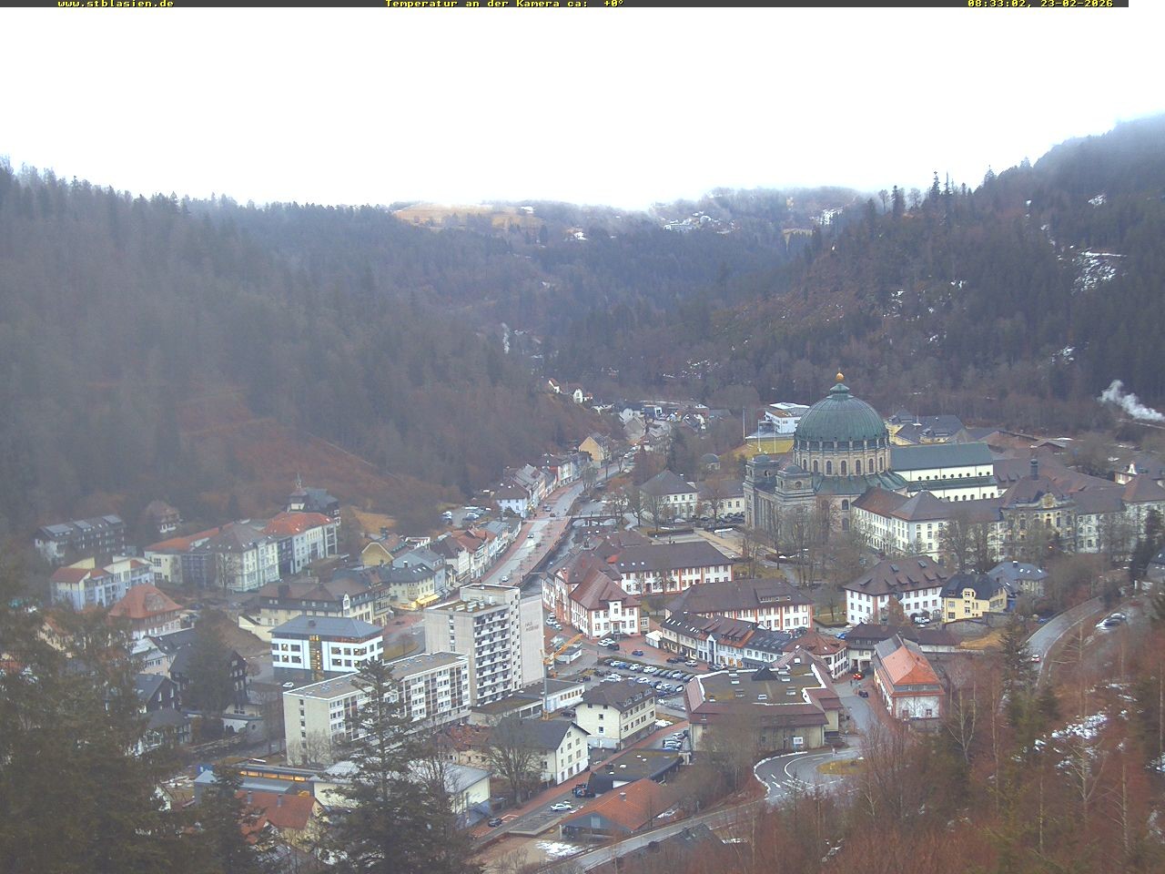 Archived image Webcam Black Forest: St. Blasien