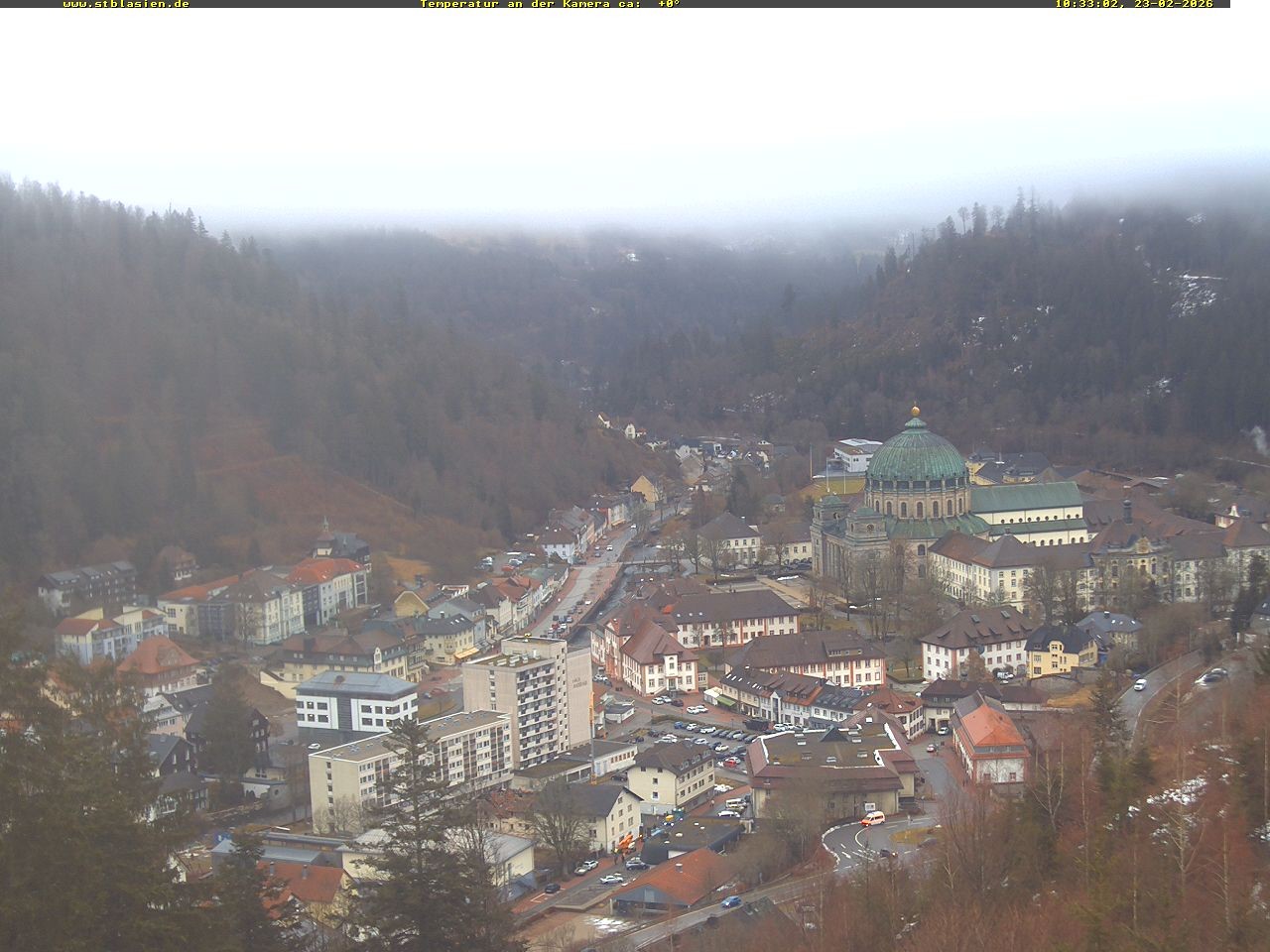 Archived image Webcam Black Forest: St. Blasien