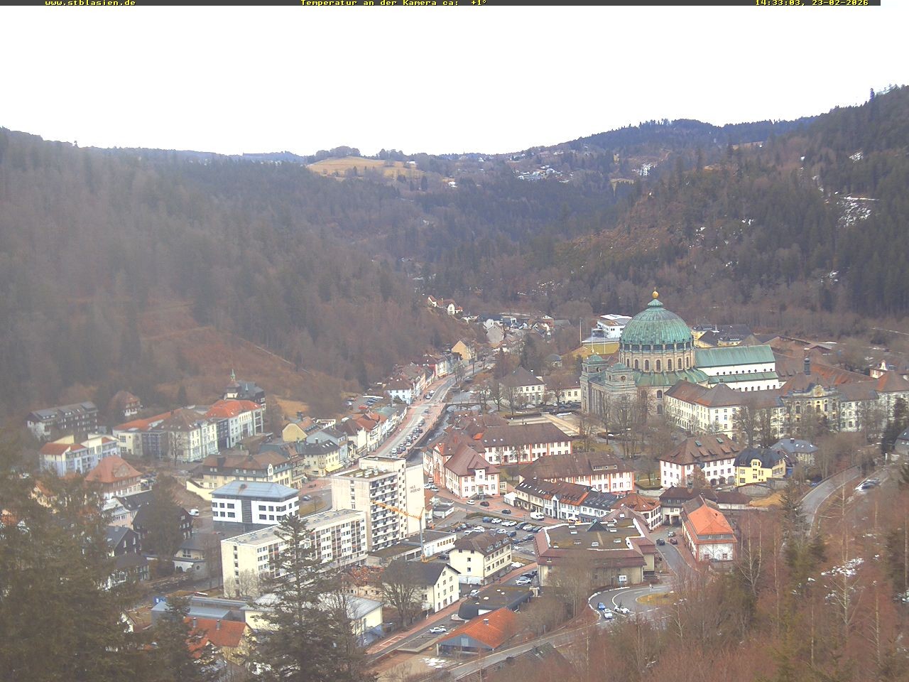 Archived image Webcam Black Forest: St. Blasien