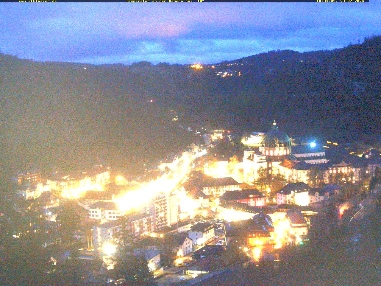 Archived image Webcam Black Forest: St. Blasien