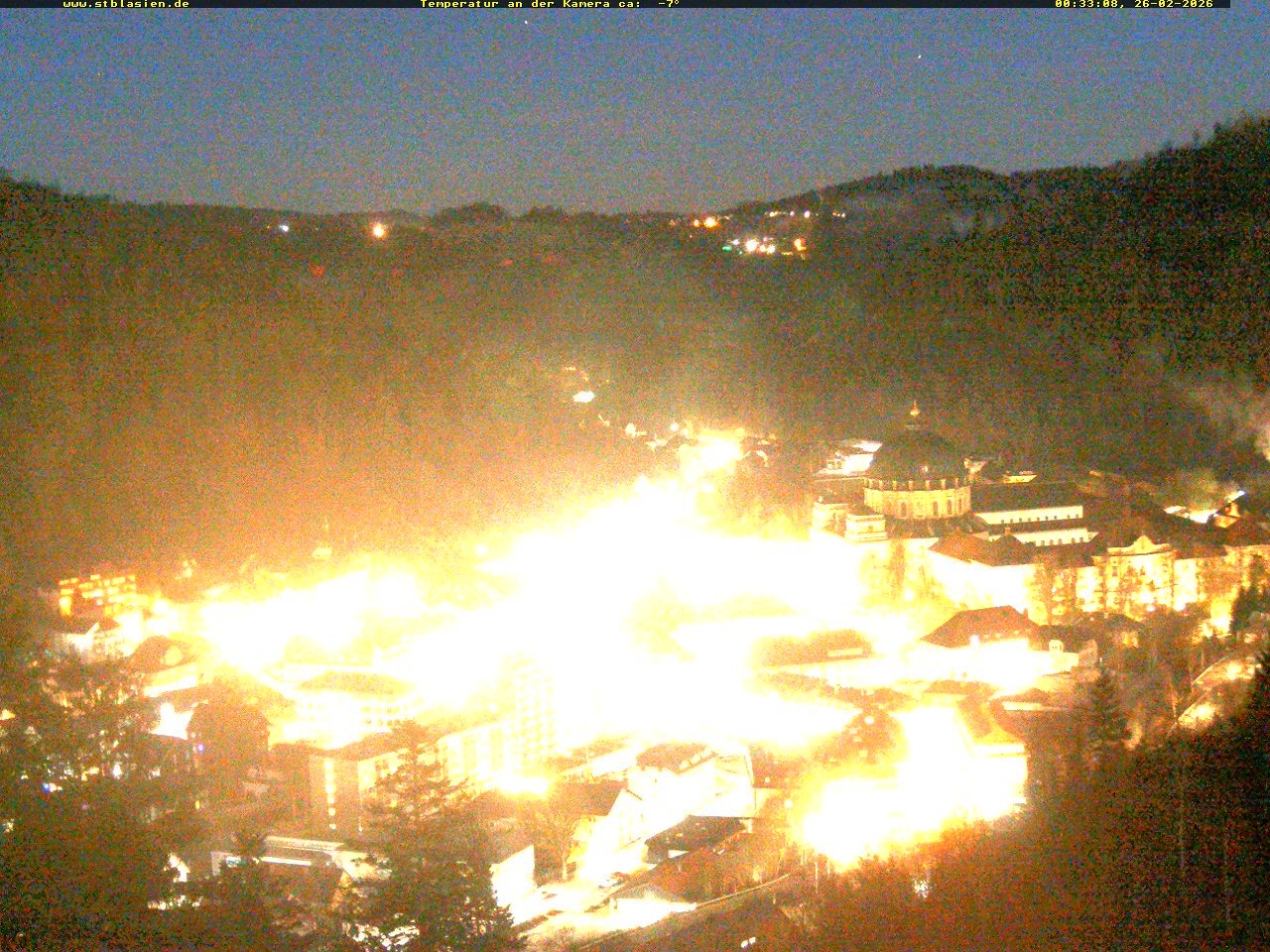 Archived image Webcam Black Forest: St. Blasien