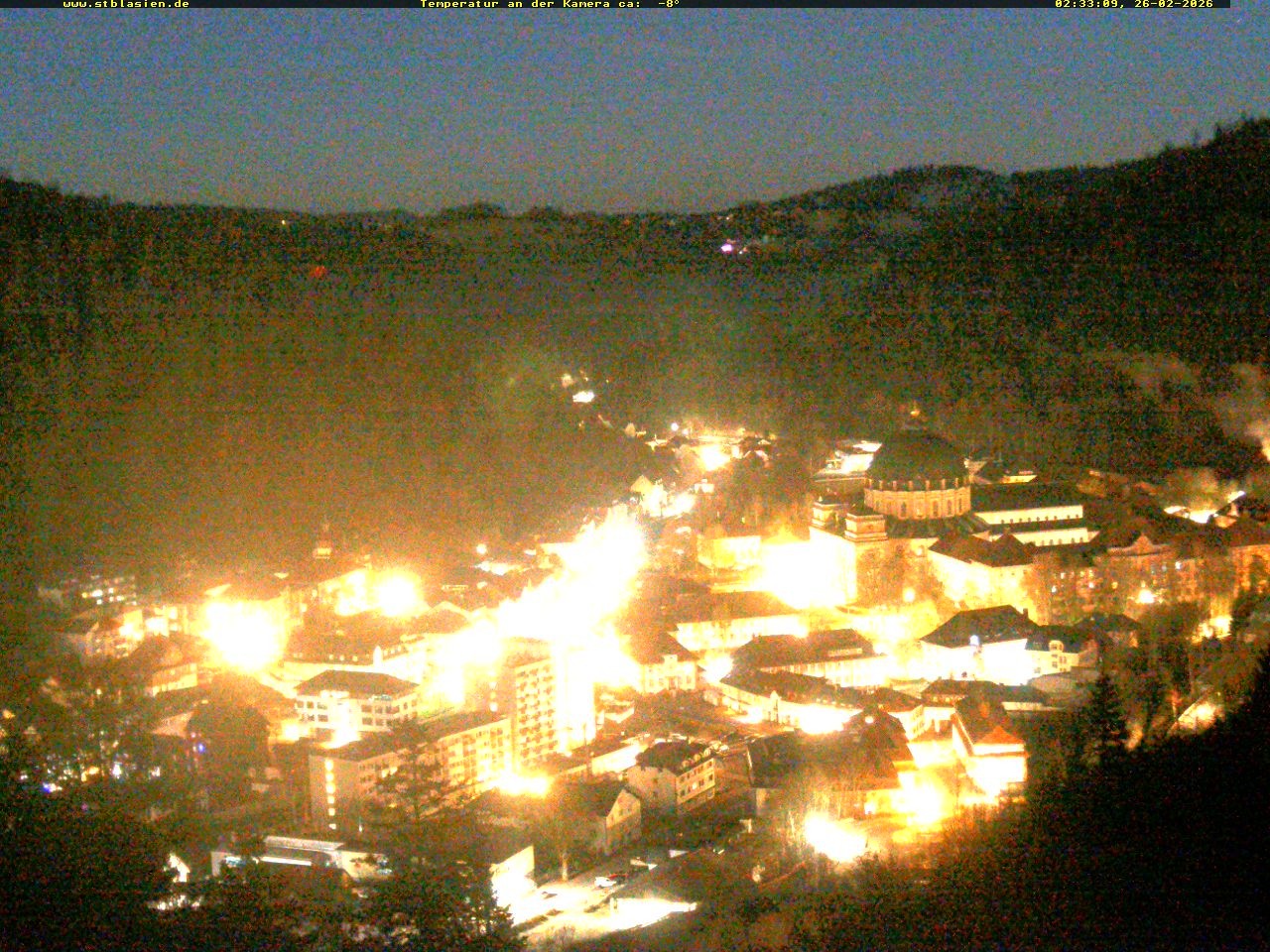 Archived image Webcam Black Forest: St. Blasien