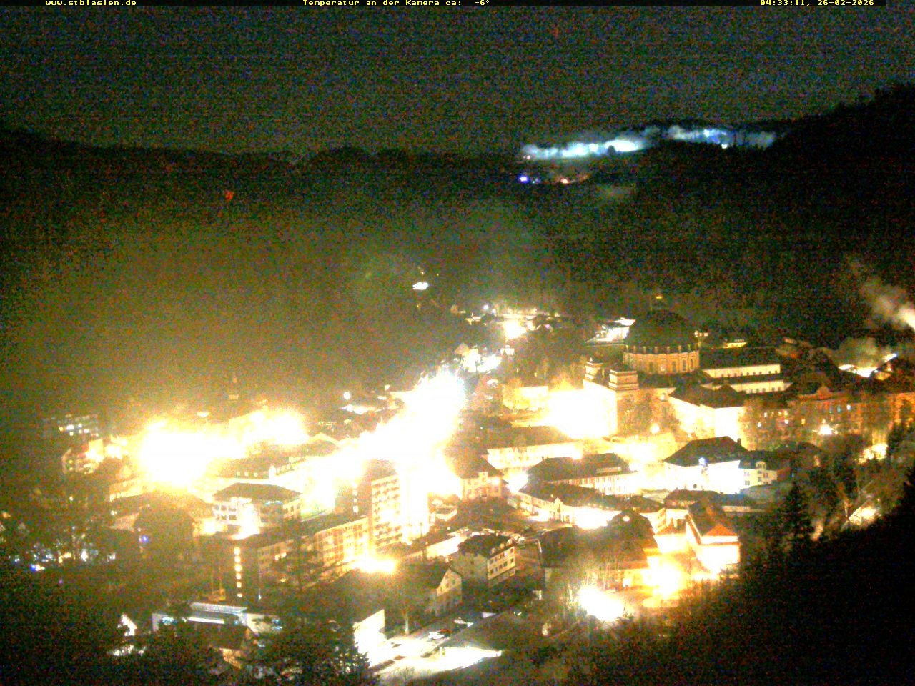 Archived image Webcam Black Forest: St. Blasien