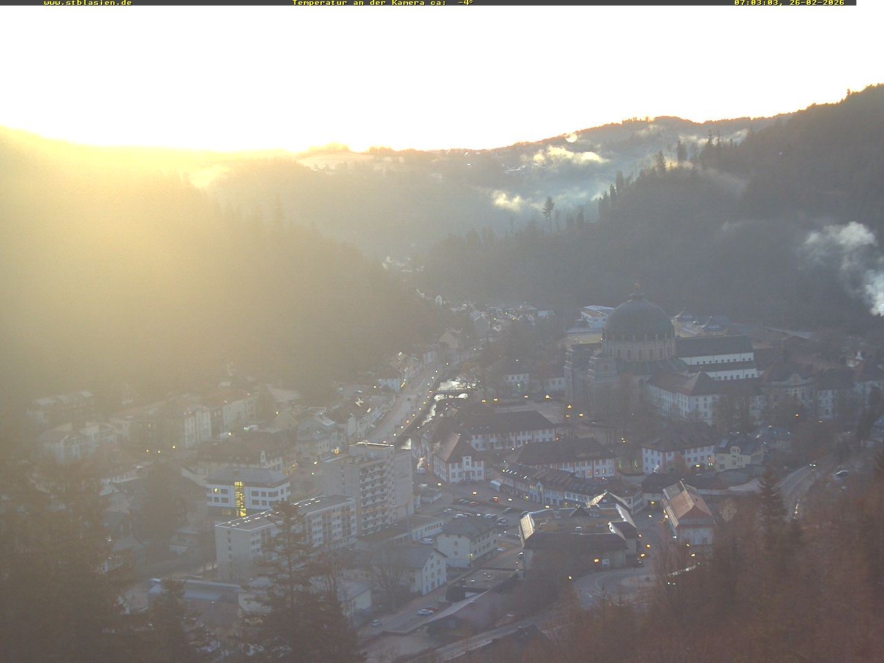 Archived image Webcam Black Forest: St. Blasien