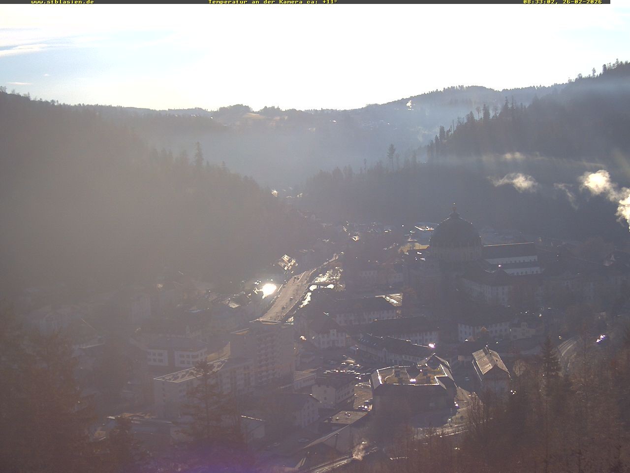 Archived image Webcam Black Forest: St. Blasien