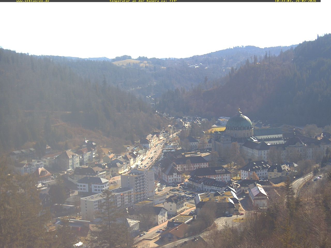 Archived image Webcam Black Forest: St. Blasien