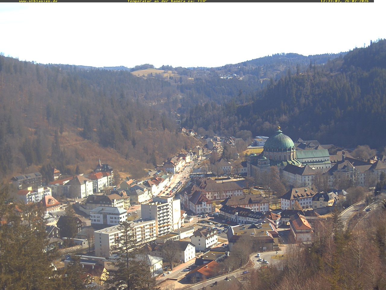Archived image Webcam Black Forest: St. Blasien