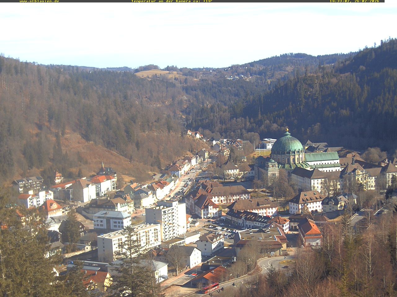 Archived image Webcam Black Forest: St. Blasien