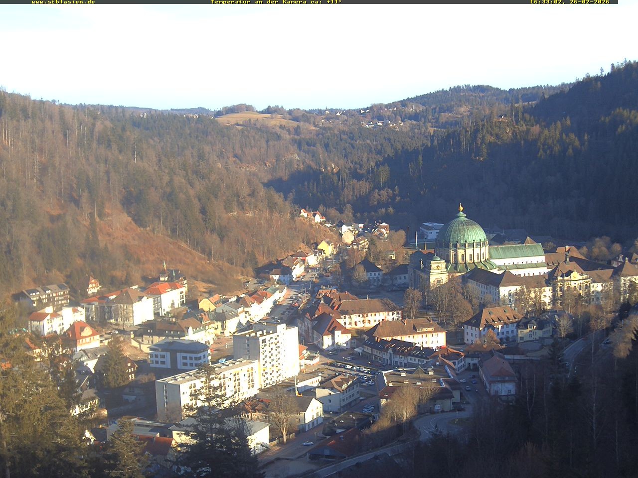 Archived image Webcam Black Forest: St. Blasien