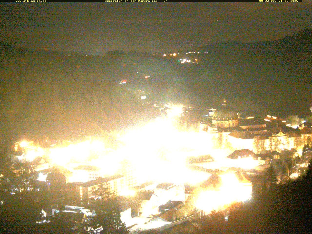 Archived image Webcam Black Forest: St. Blasien