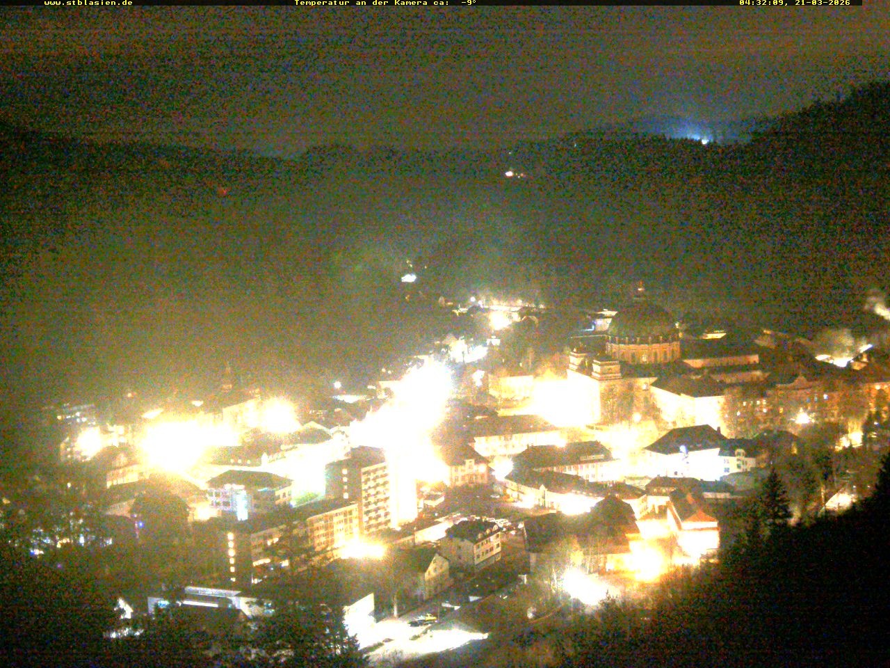 Archived image Webcam Black Forest: St. Blasien