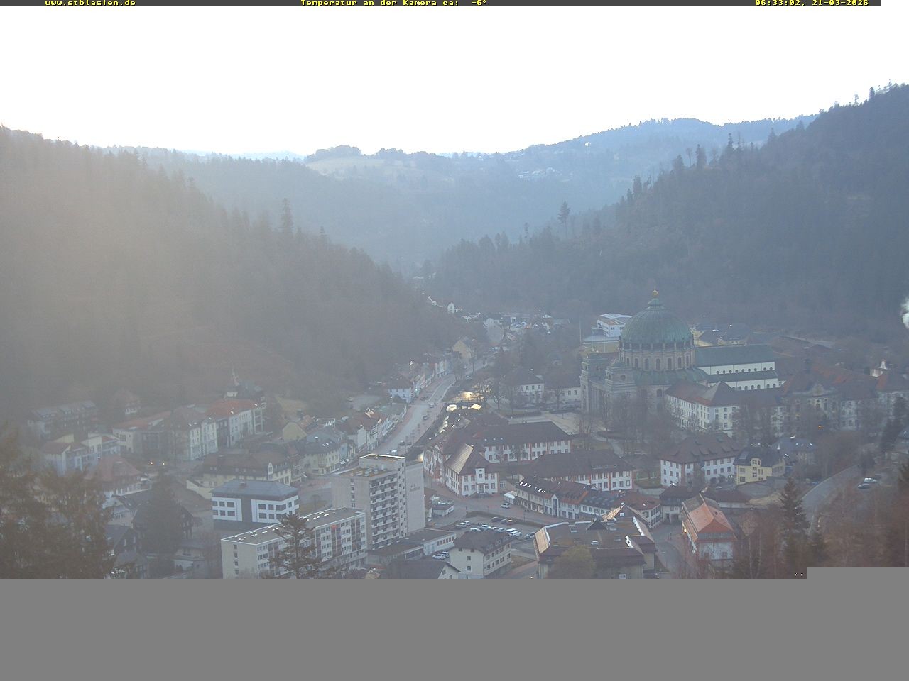 Archived image Webcam Black Forest: St. Blasien