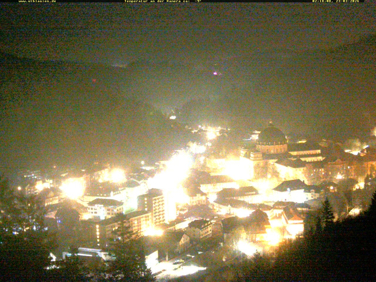 Archived image Webcam Black Forest: St. Blasien